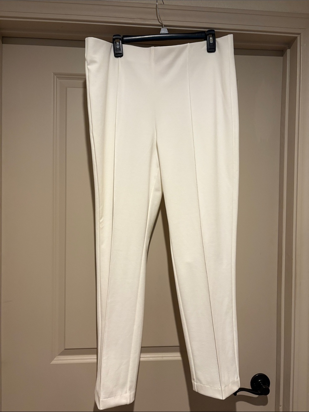 Ruby Rd. Cream Straight-Leg Pull-On Pants - Picture 1 of 4